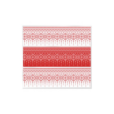 Red stickers Christmas print