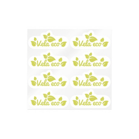 Eco candle stickers