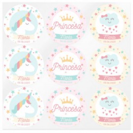 Custom Unicorn and Princess Stickers