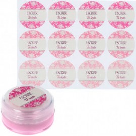 Personalized stickers lip balm kit with color