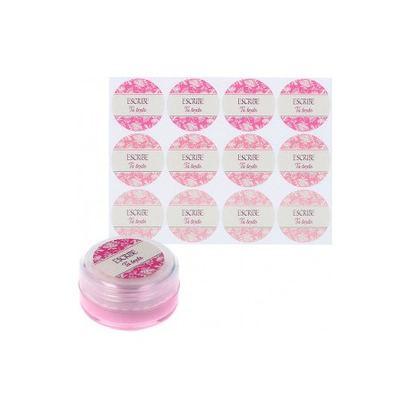 Personalized stickers lip balm kit with color