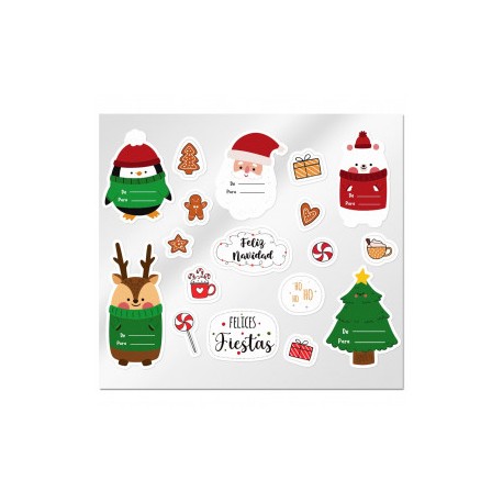 Christmas mix stickers