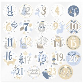 Advent calendar stickers