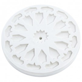 Geometric Rosette Incense Holder Mold