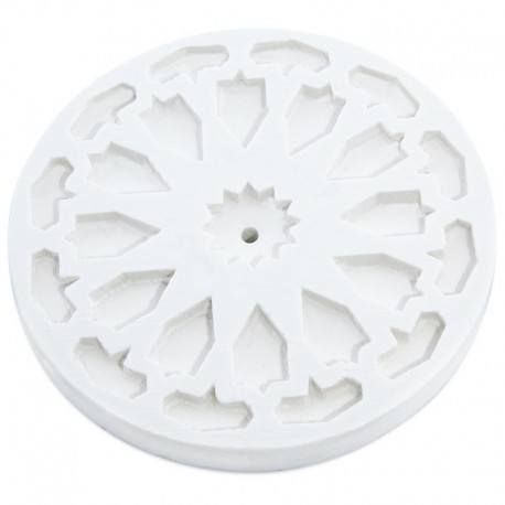 Geometric Rosette Incense Holder Mold