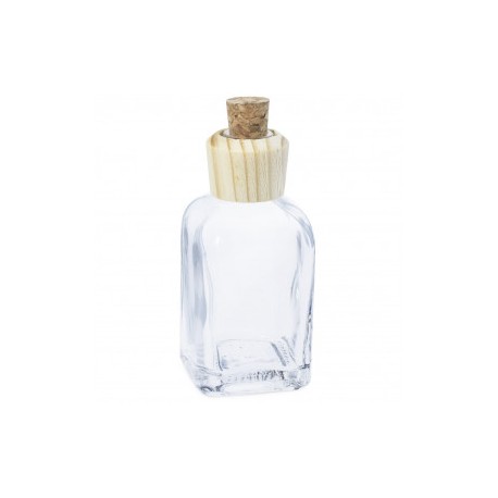 Mikado bottle 50 wooden head and cork stopper