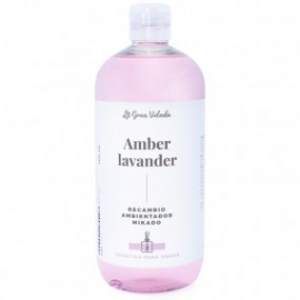 Amber lavender fragrance mikado refill