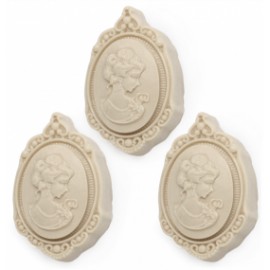 Skalica cameo mold for 3 soaps