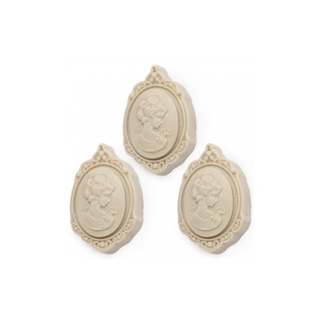 Skalica cameo mold for 3 soaps