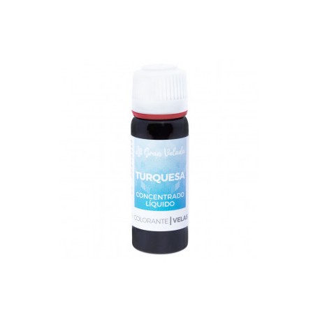 Concentrated turquoise liquid candle colorant