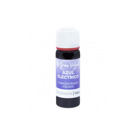 Electric blue liquid dye for candles concentrated