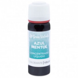 Liquid dye blue menthol for candles concentrate