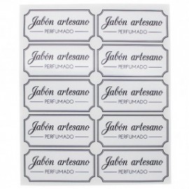 Scented artisan soap stickers