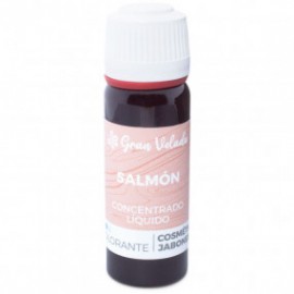 Concentrated liquid salmon coloring for soap and cosmetics