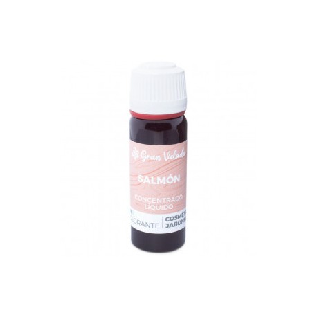 Concentrated liquid salmon coloring for soap and cosmetics