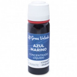 Concentrated liquid navy blue dye for soap and cosmetics