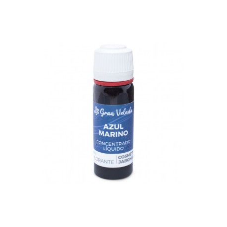 Concentrated liquid navy blue dye for soap and cosmetics