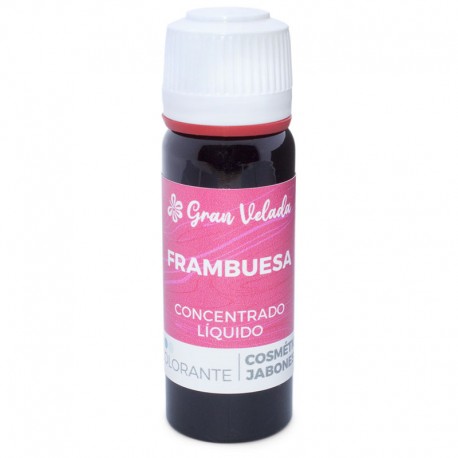 Concentrated liquid raspberry coloring for soap and cosmetics