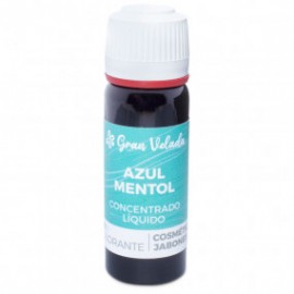 Liquid liquid blue dye menthol concentrate for soap and cosmetics