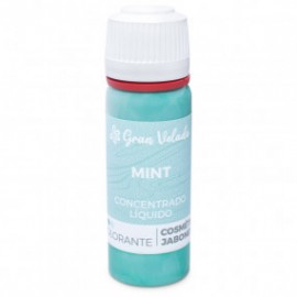 Concentrated liquid mint coloring for soap and cosmetics