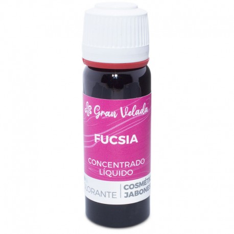 Concentrated liquid fuchsia colorant for soap and cosmetics