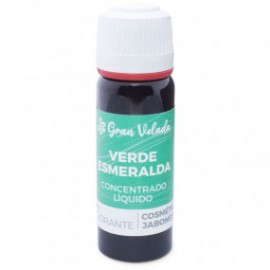 Concentrated liquid emerald green coloring for soap and cosmetics