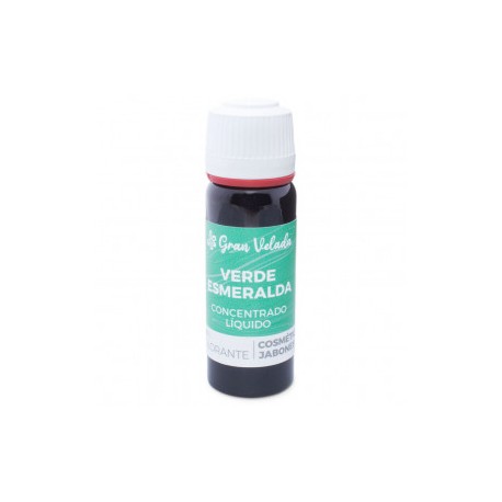 Concentrated liquid emerald green coloring for soap and cosmetics