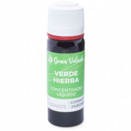 Green liquid herb coloring concentrate for soap and cosmetics
