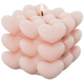 9 hearts bubble candle mold