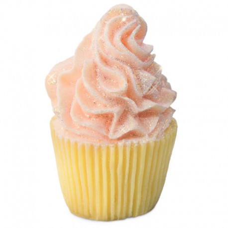 Candle Mold Cupcake with Frosting