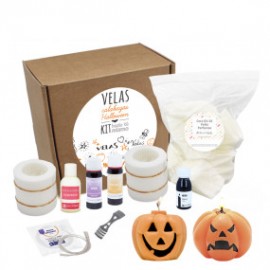 Kit to Make Pumpkin Halloween Candles: Materials and Instructions