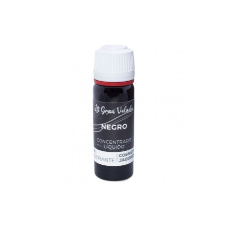 Concentrated liquid black colorant for soap and cosmetics