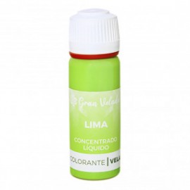 Liquid coloring lime for candles concentrate