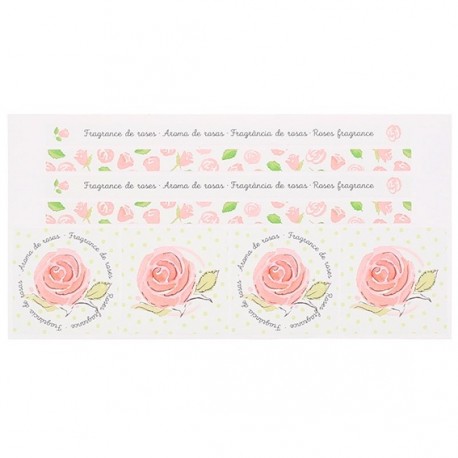 Decorative stickers scent of roses