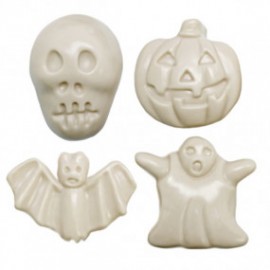 Halloween Mold with 4 Spooky Figures