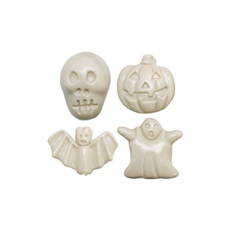 Halloween Mold with 4 Spooky Figures