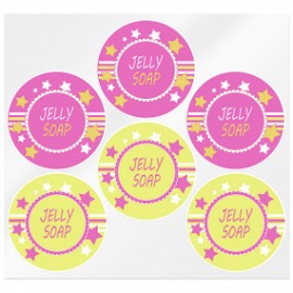 Jelly soap stickers