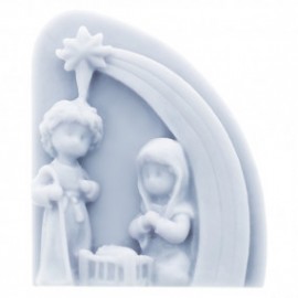 Nativity scene and shooting star mold