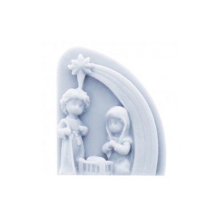 Nativity scene and shooting star mold