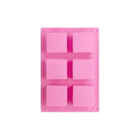 Soap mold 6 square tablets