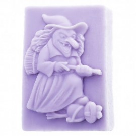 Soap mold with witch and frog