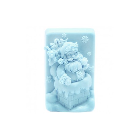 Santa Claus mold in fireplace