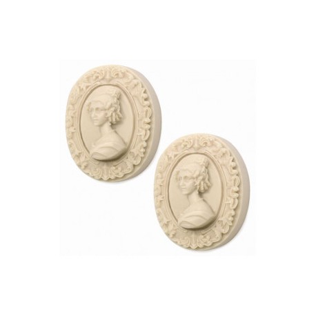 Mold 2 cameo soaps come