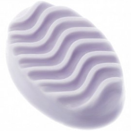 Silicone mold wavy oval massage soap