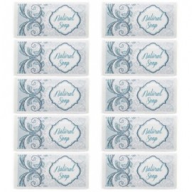 Blue stickers natural soap