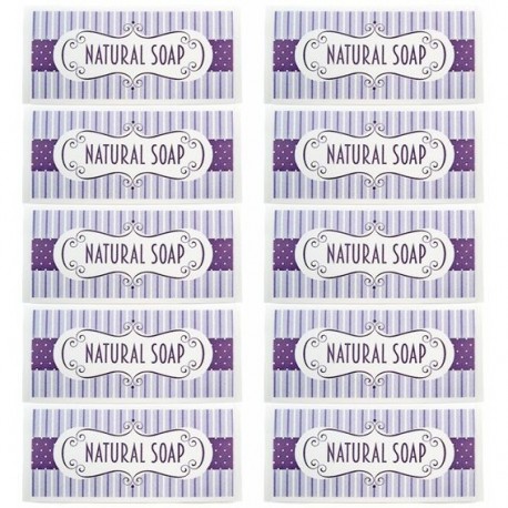 Natural soap stickers