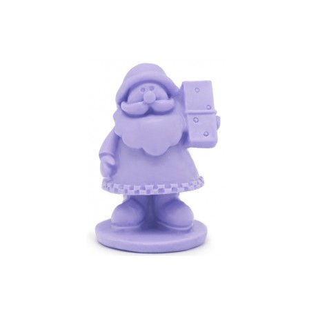 Santa Claus mold with dominoes