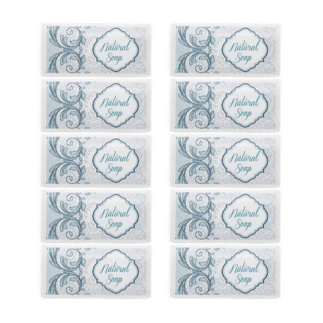 Blue stickers natural soap