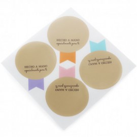 Sachet closure stickers