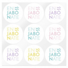 Soap colored stickers